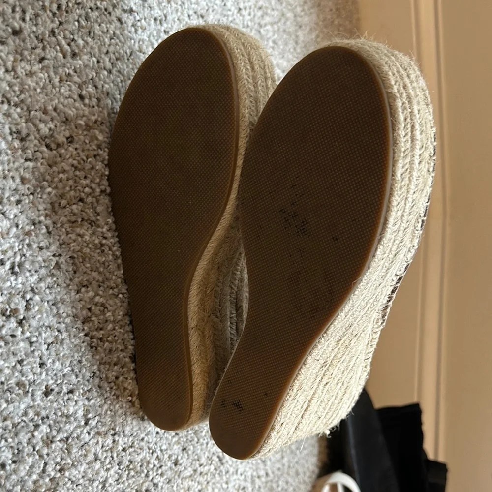 Soludos Tan Espadrille Wedge Sandals